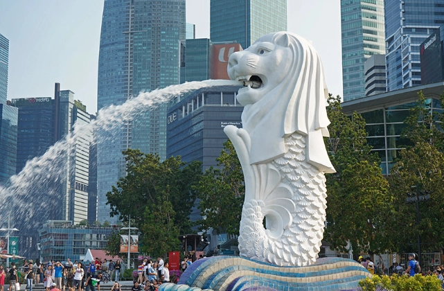 新加坡魚尾獅拍照技巧